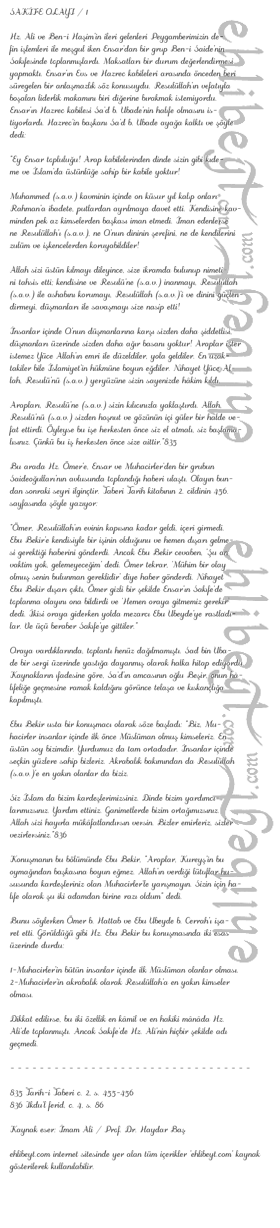 SAKFE OLAYI / 1